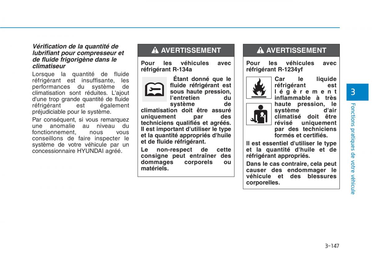 Hyundai Ioniq Hybrid manuel du proprietaire / page 147