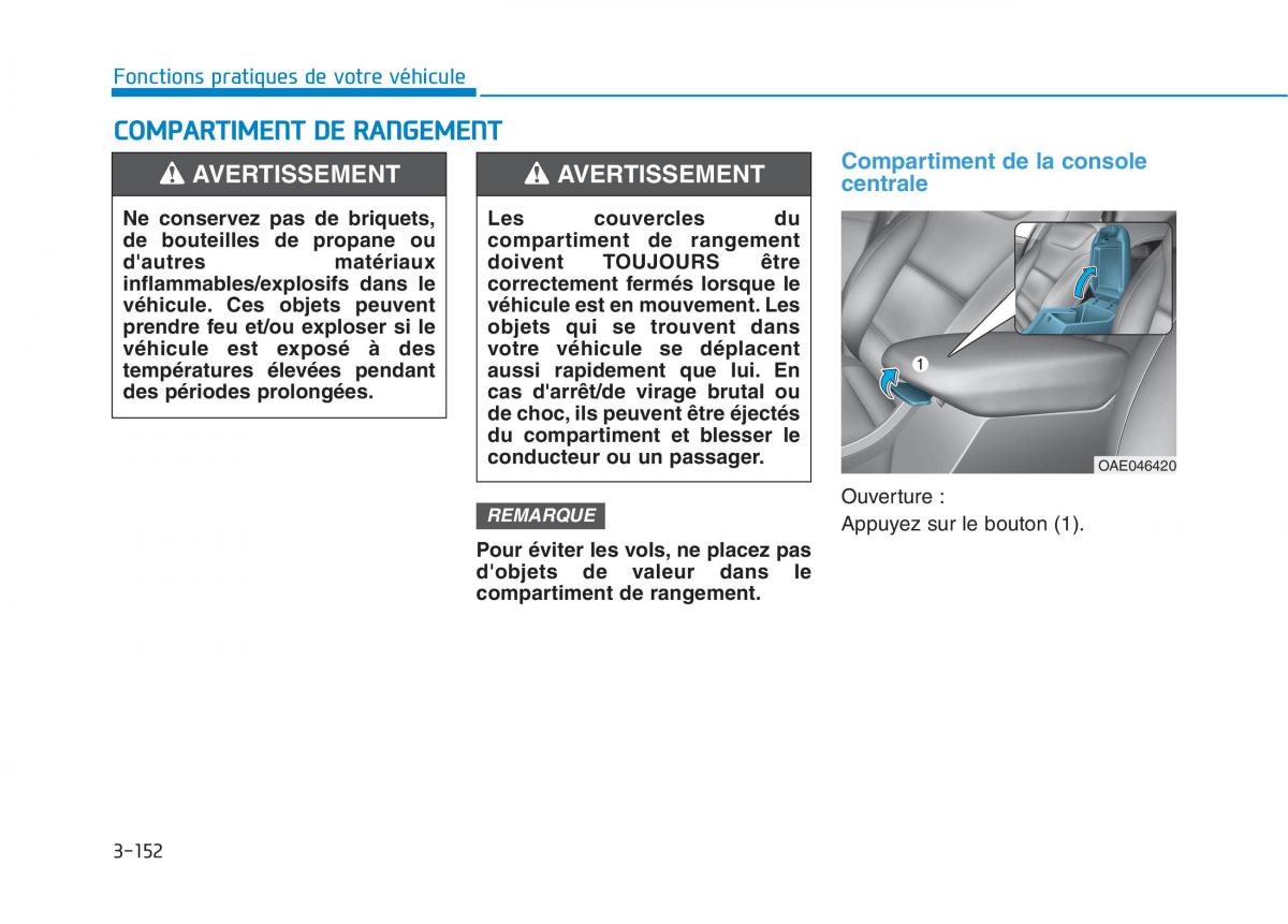 Hyundai Ioniq Hybrid manuel du proprietaire / page 152