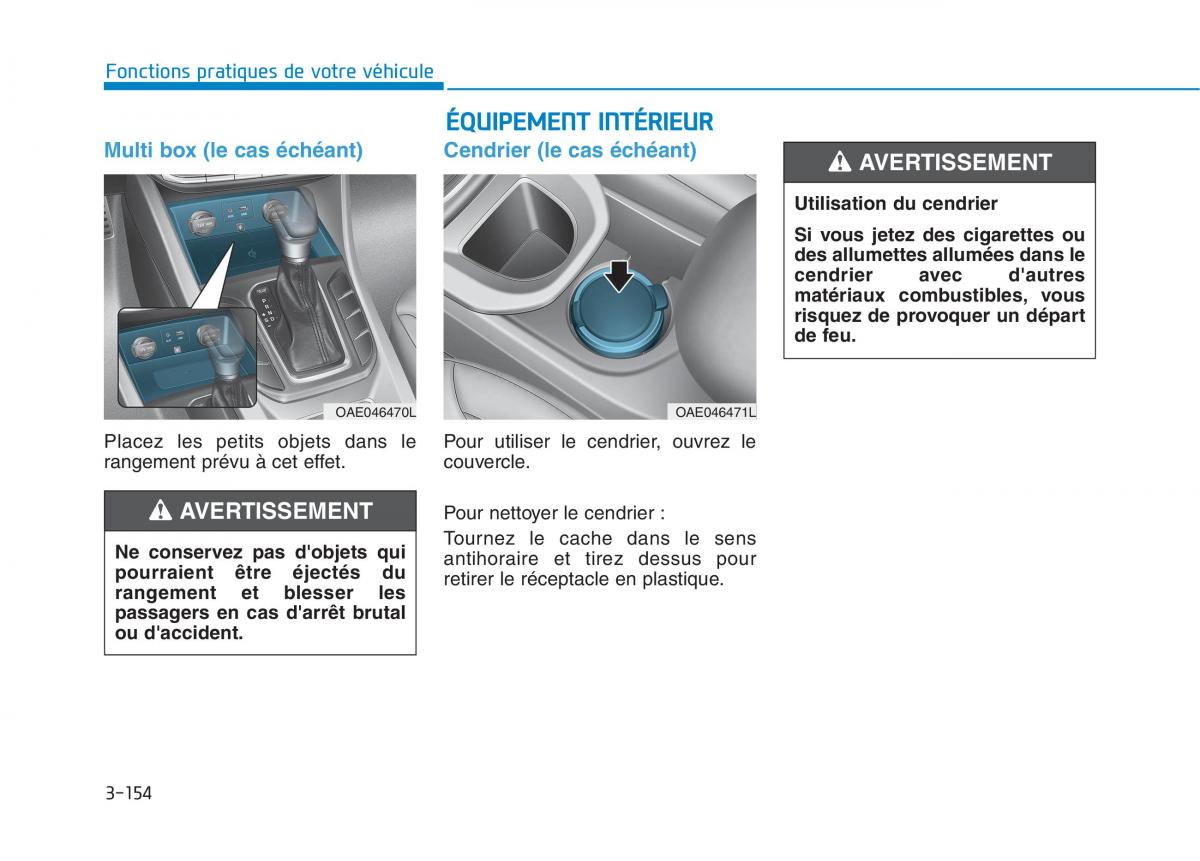 Hyundai Ioniq Hybrid manuel du proprietaire / page 154