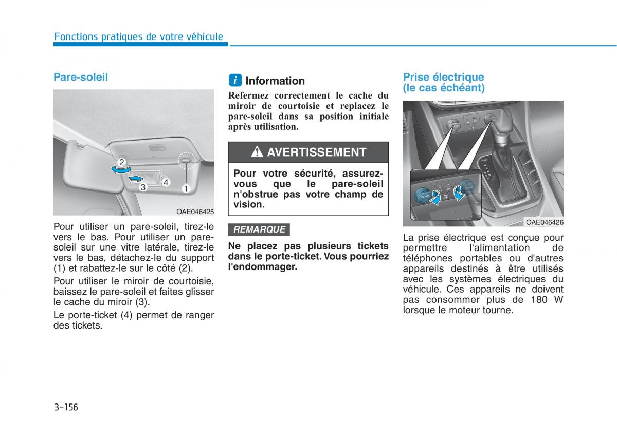 Hyundai Ioniq Hybrid manuel du proprietaire / page 156