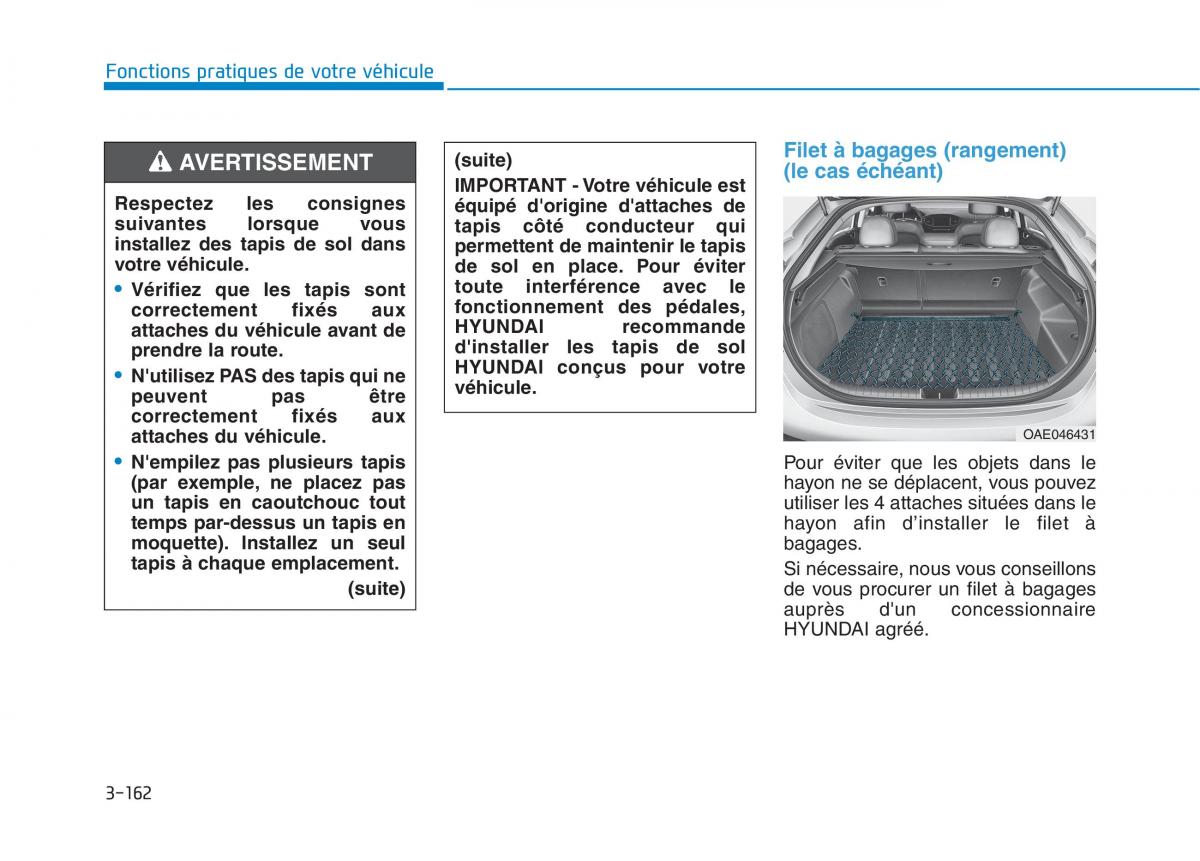 Hyundai Ioniq Hybrid manuel du proprietaire / page 162