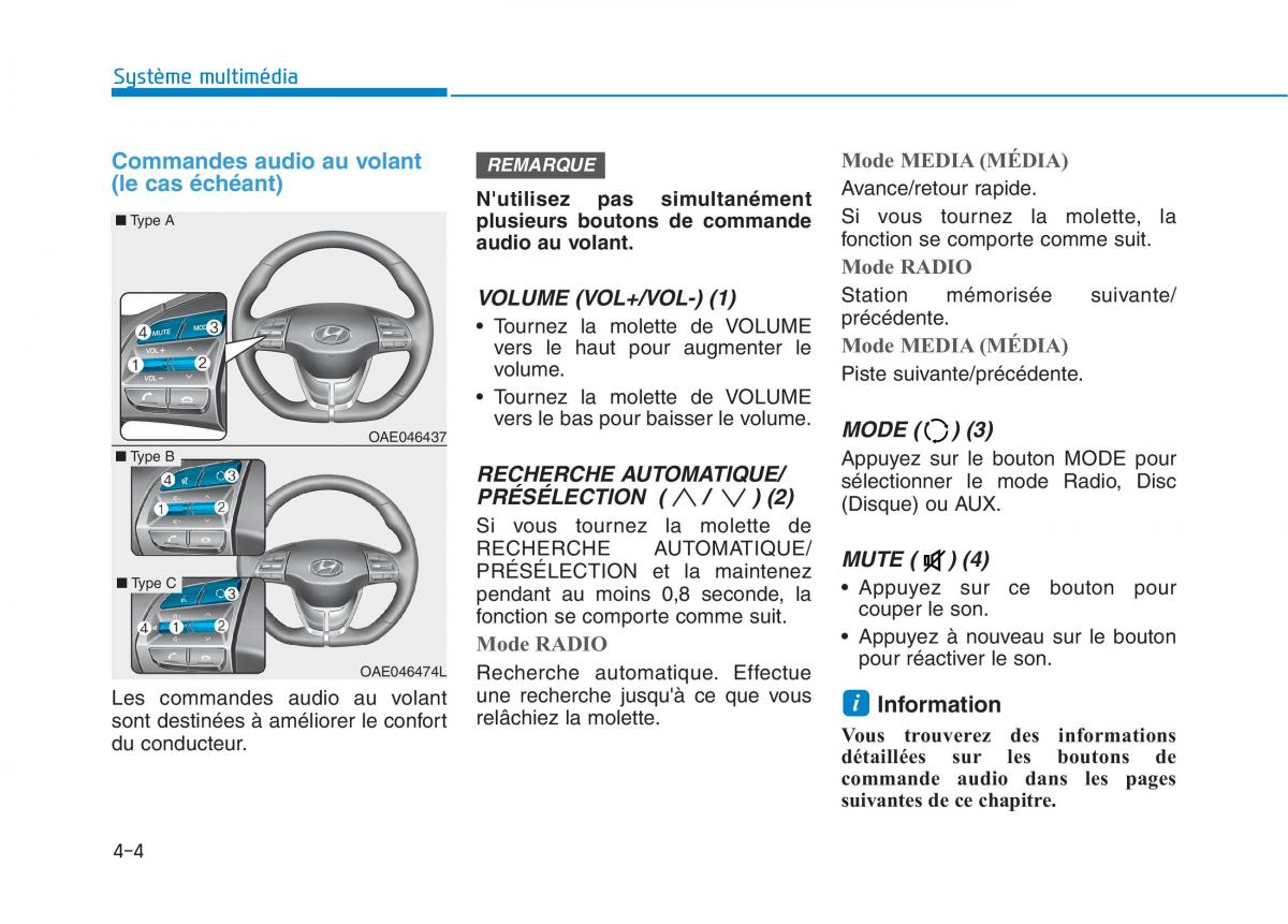 Hyundai Ioniq Hybrid manuel du proprietaire / page 167