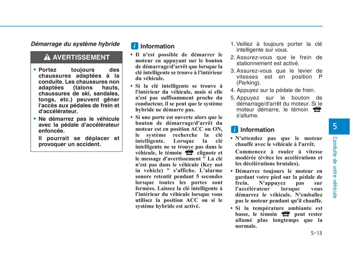 Hyundai Ioniq Hybrid manuel du proprietaire / page 230