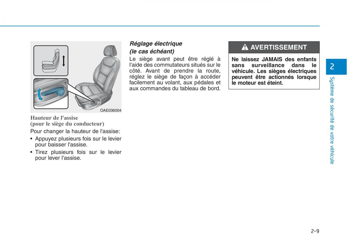 Hyundai Ioniq Hybrid manuel du proprietaire / page 43