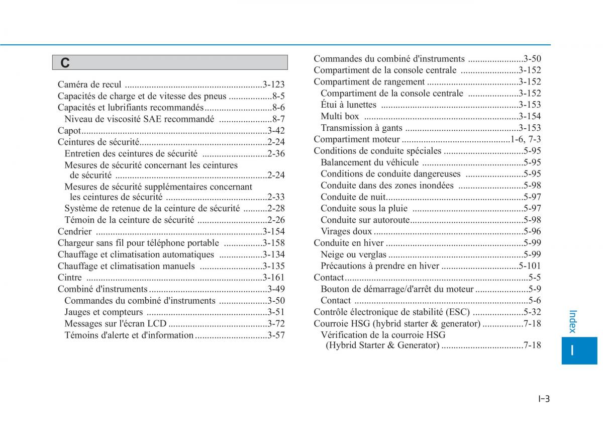 Hyundai Ioniq Hybrid manuel du proprietaire / page 460