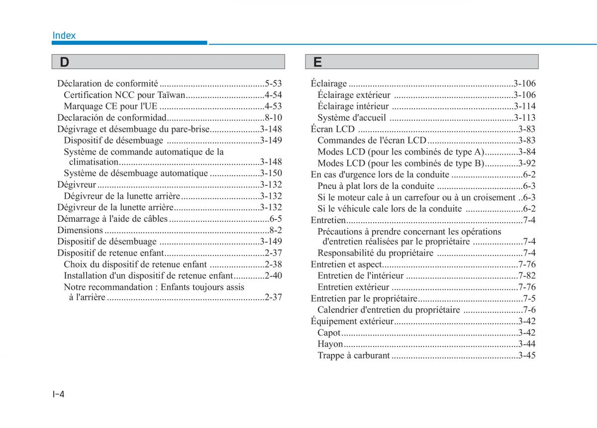 Hyundai Ioniq Hybrid manuel du proprietaire / page 461