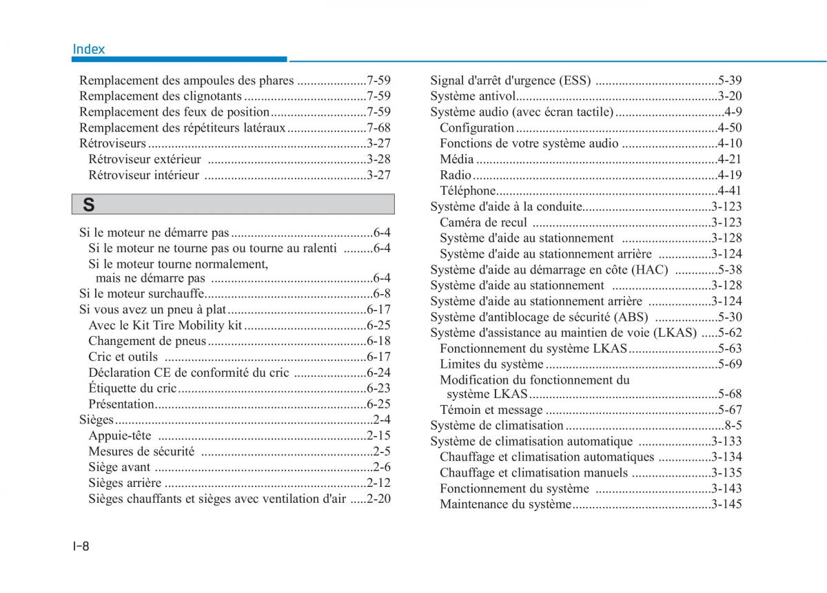 Hyundai Ioniq Hybrid manuel du proprietaire / page 465