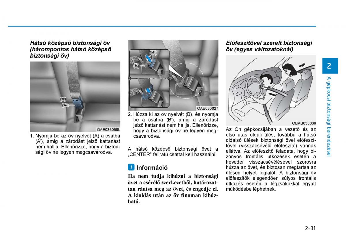 Hyundai Ioniq Hybrid Kezelesi utmutato / page 67