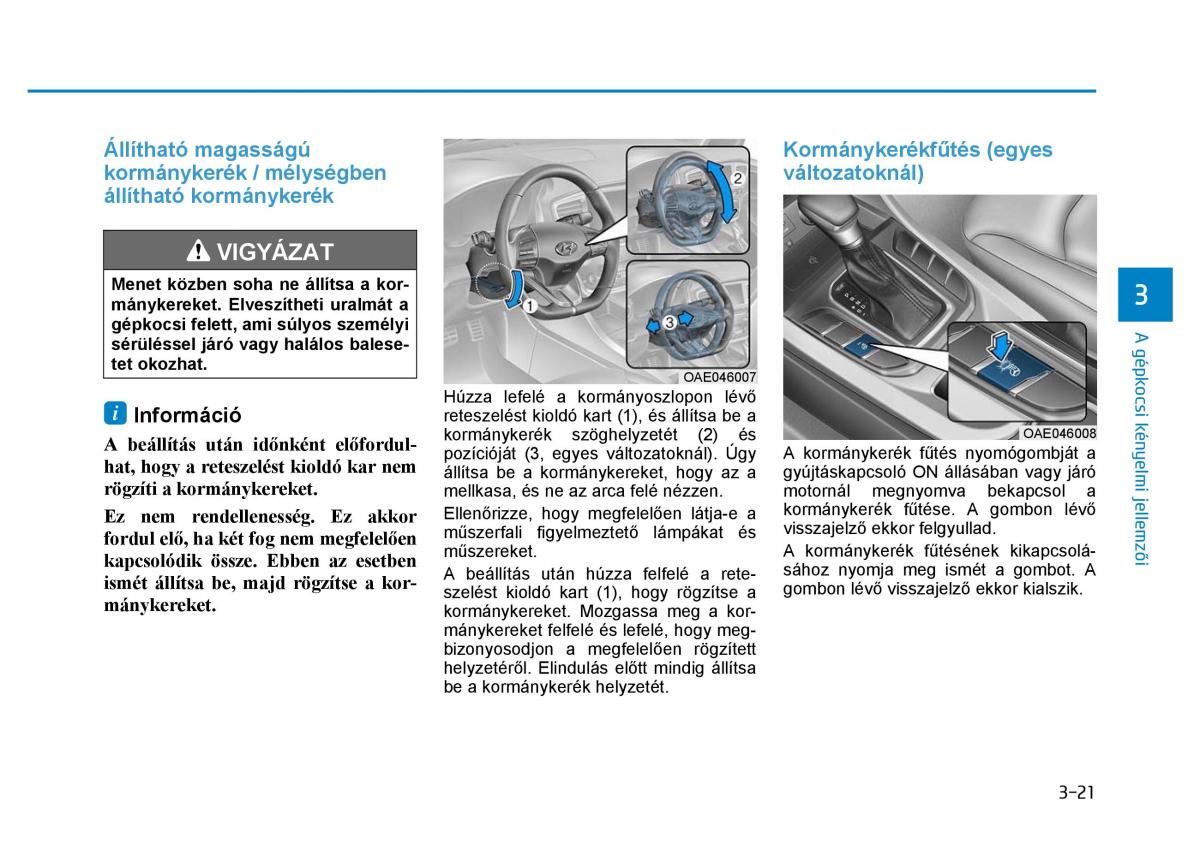 Hyundai Ioniq Hybrid Kezelesi utmutato / page 129