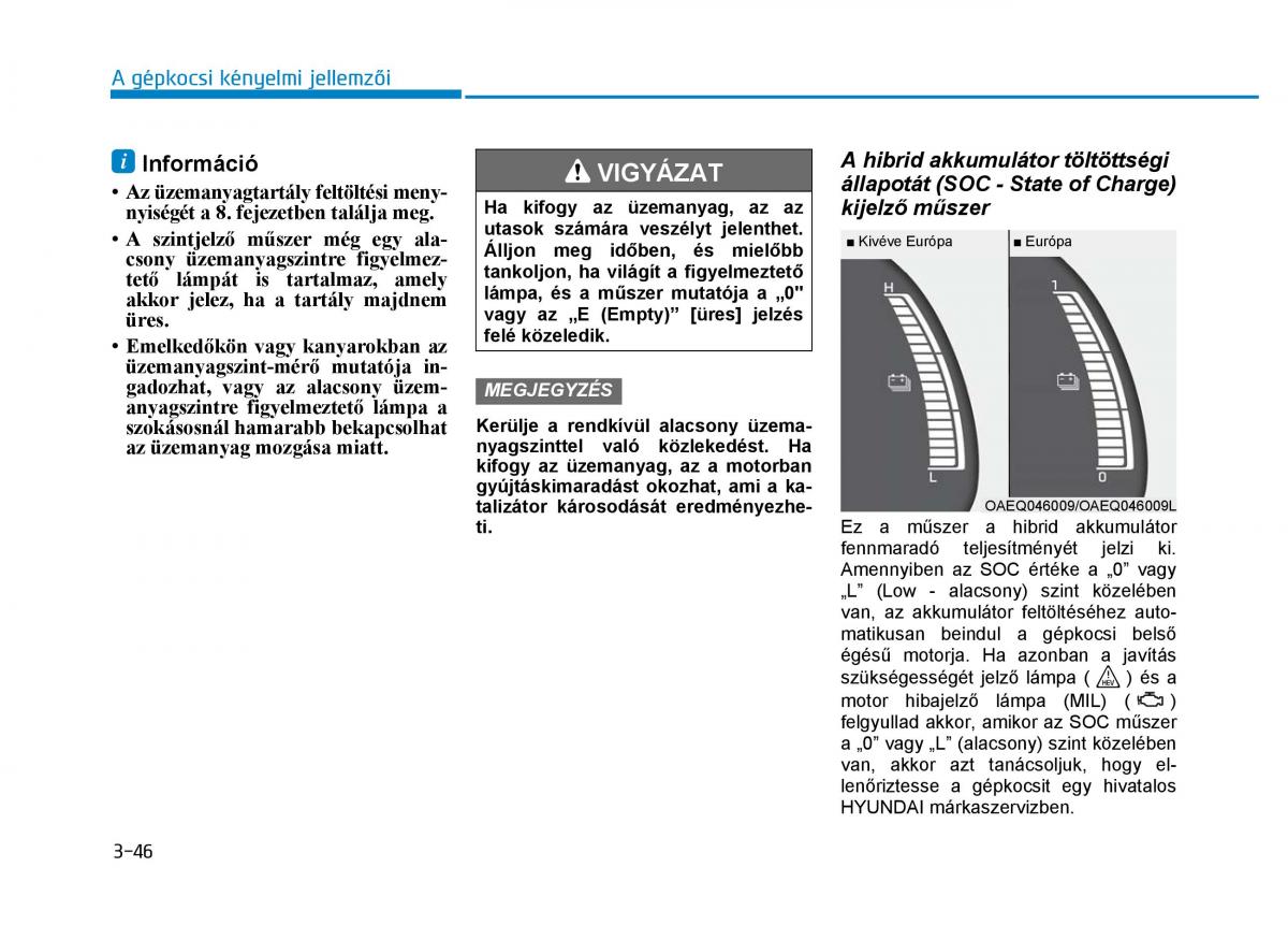 Hyundai Ioniq Hybrid Kezelesi utmutato / page 154