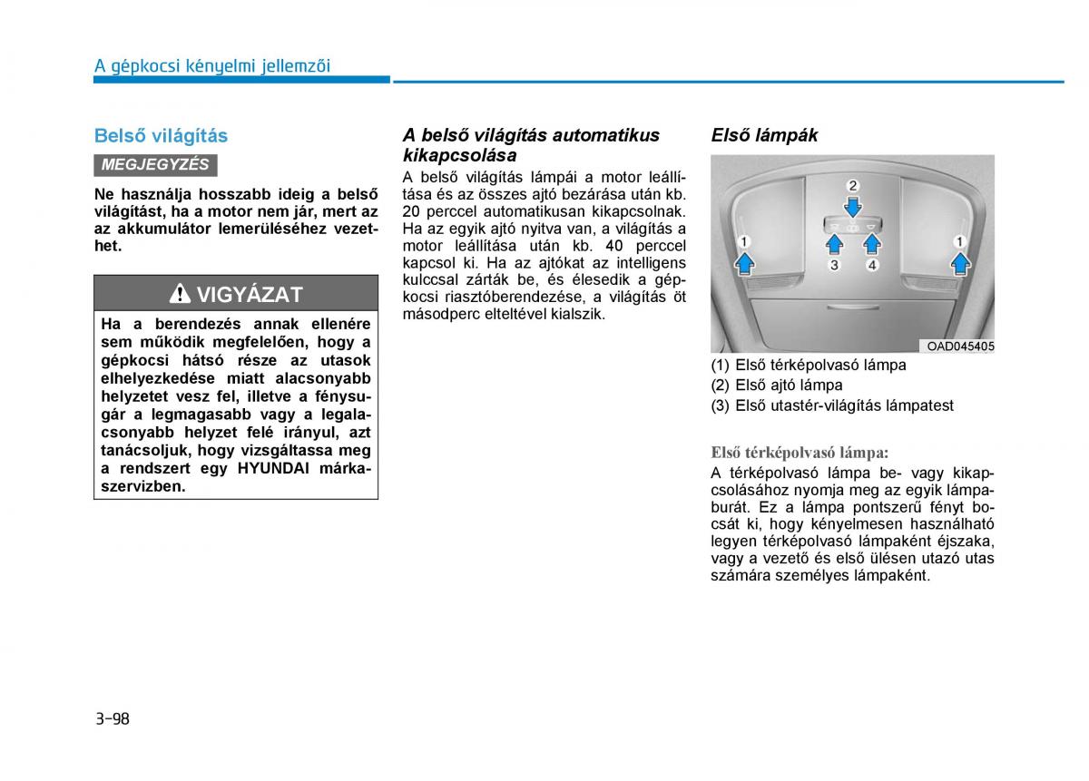 Hyundai Ioniq Hybrid Kezelesi utmutato / page 206