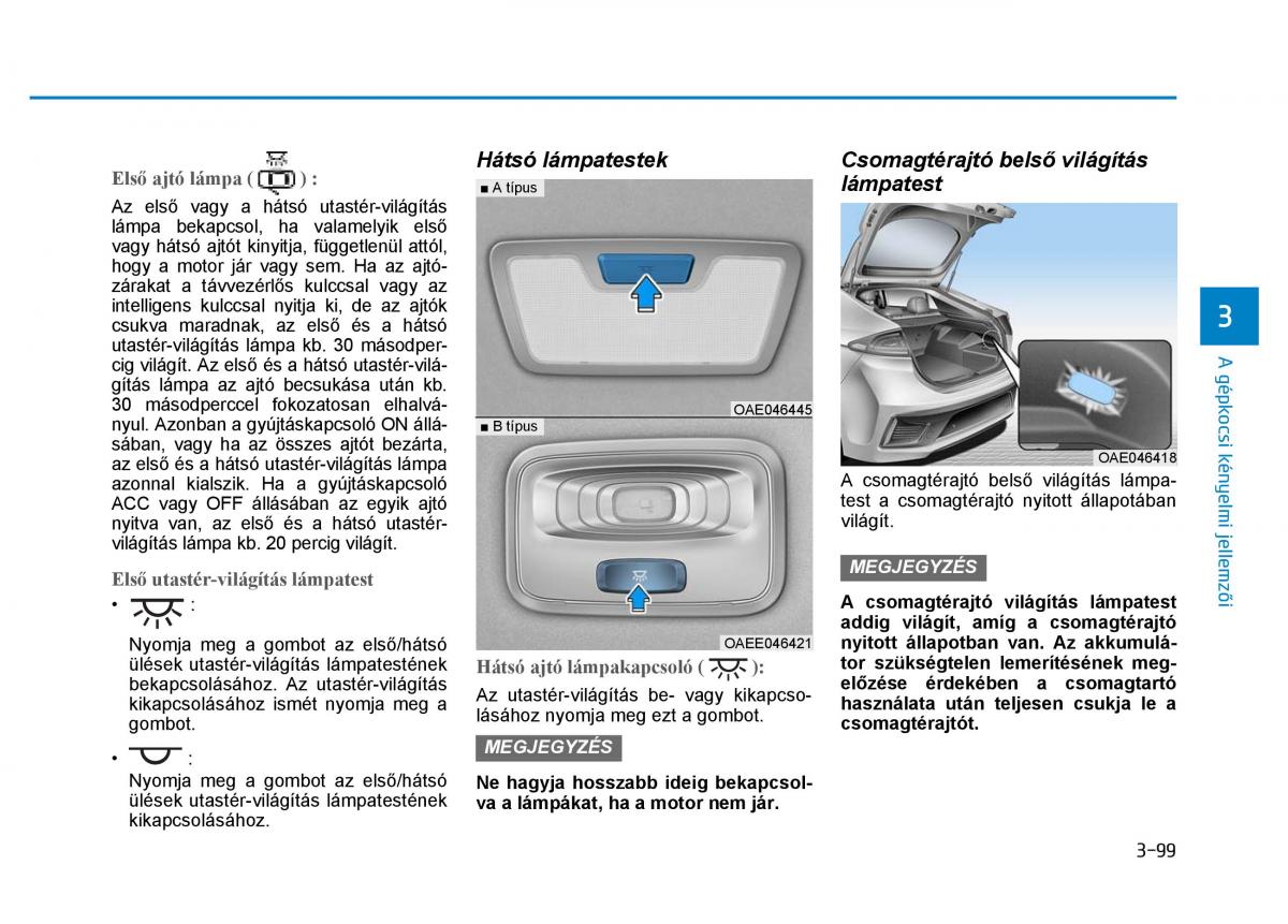 Hyundai Ioniq Hybrid Kezelesi utmutato / page 207