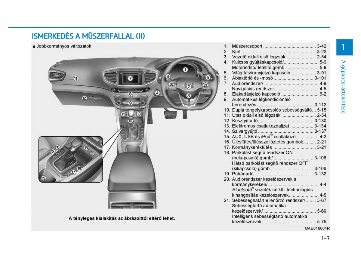 Hyundai Ioniq Hybrid Kezelesi utmutato / page 35