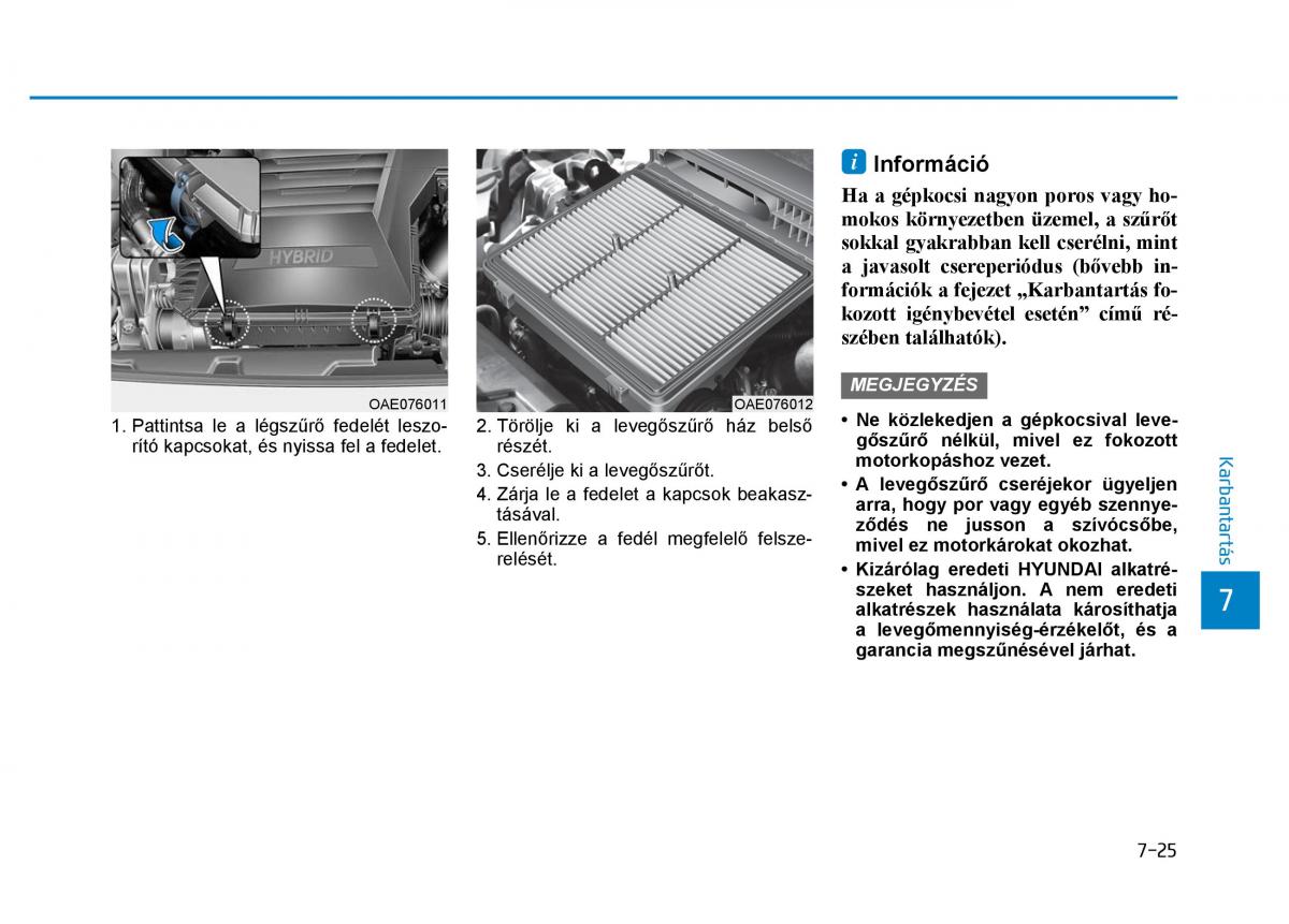 Hyundai Ioniq Hybrid Kezelesi utmutato / page 453