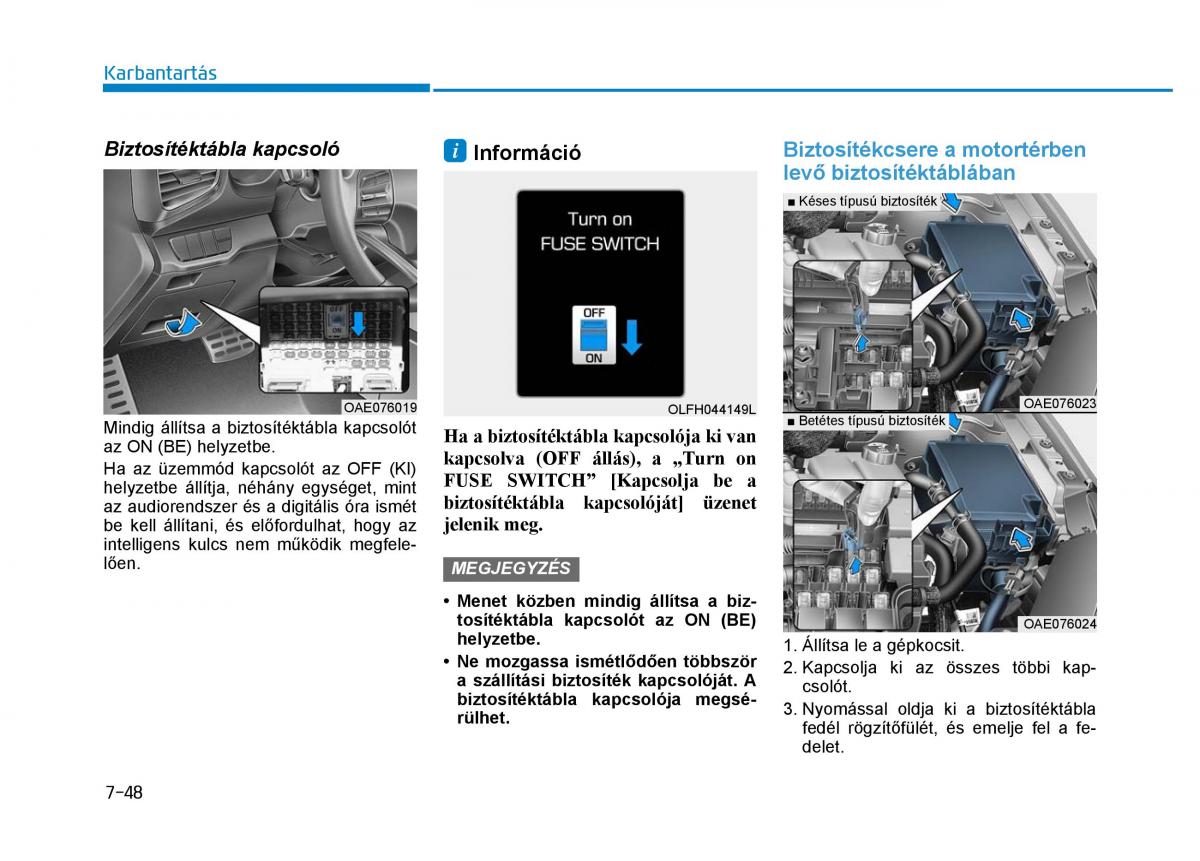 Hyundai Ioniq Hybrid Kezelesi utmutato / page 476