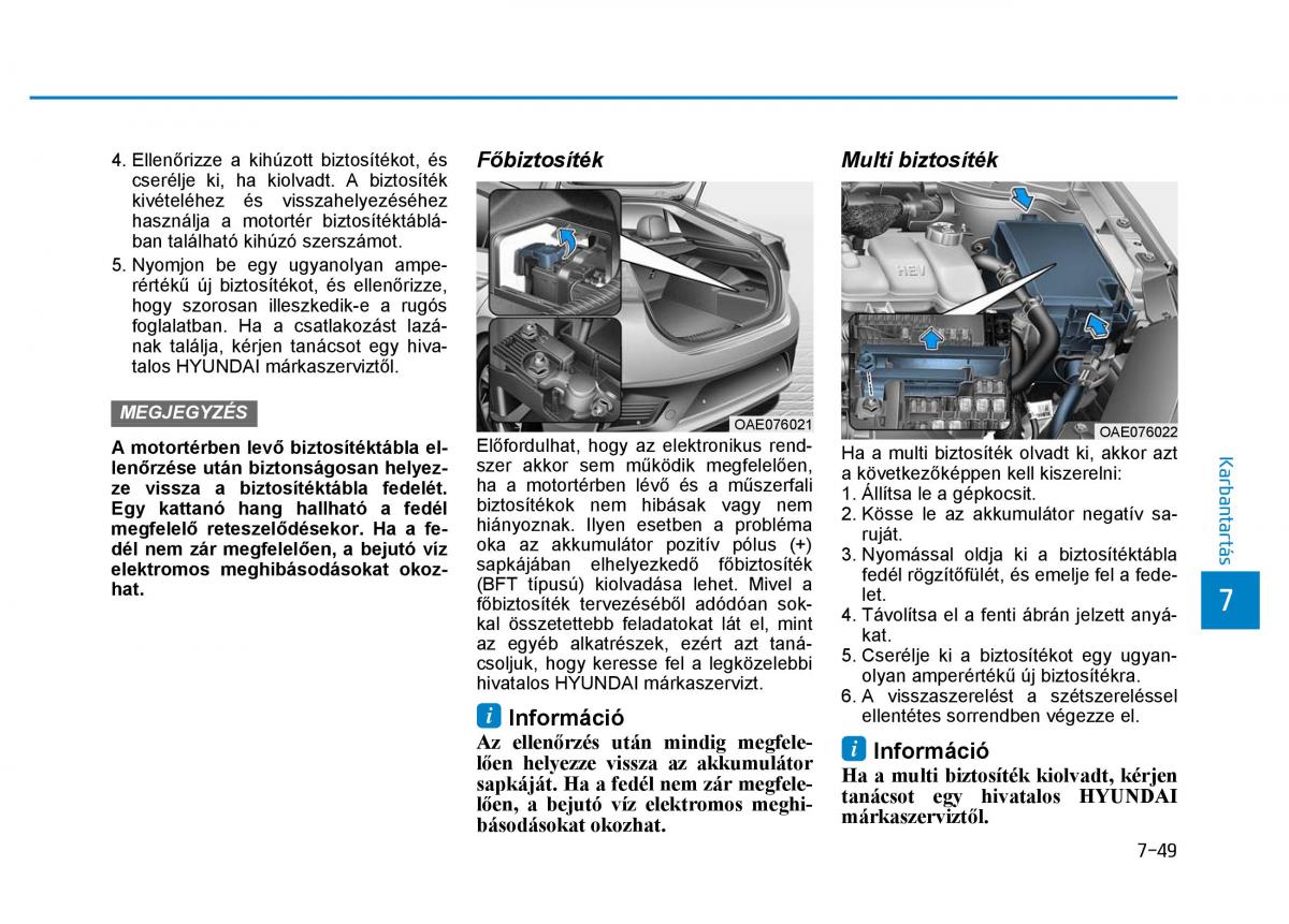 Hyundai Ioniq Hybrid Kezelesi utmutato / page 477