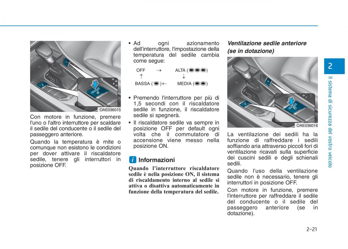 Hyundai Ioniq Hybrid manuale del proprietario / page 55