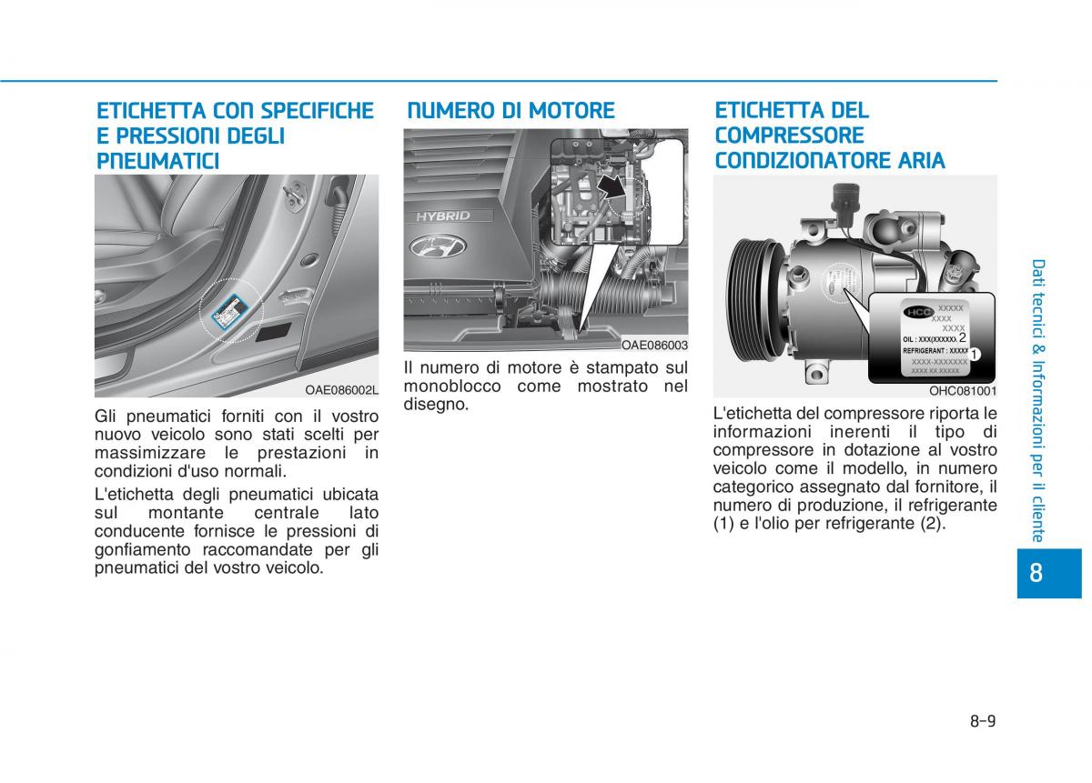 Hyundai Ioniq Hybrid manuale del proprietario / page 555