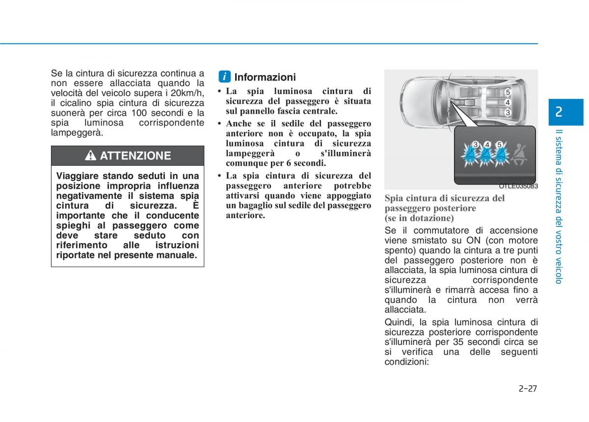 Hyundai Ioniq Hybrid manuale del proprietario / page 61