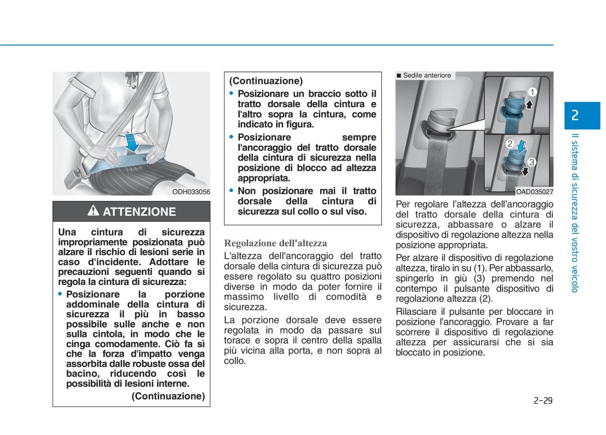 Hyundai Ioniq Hybrid manuale del proprietario / page 63