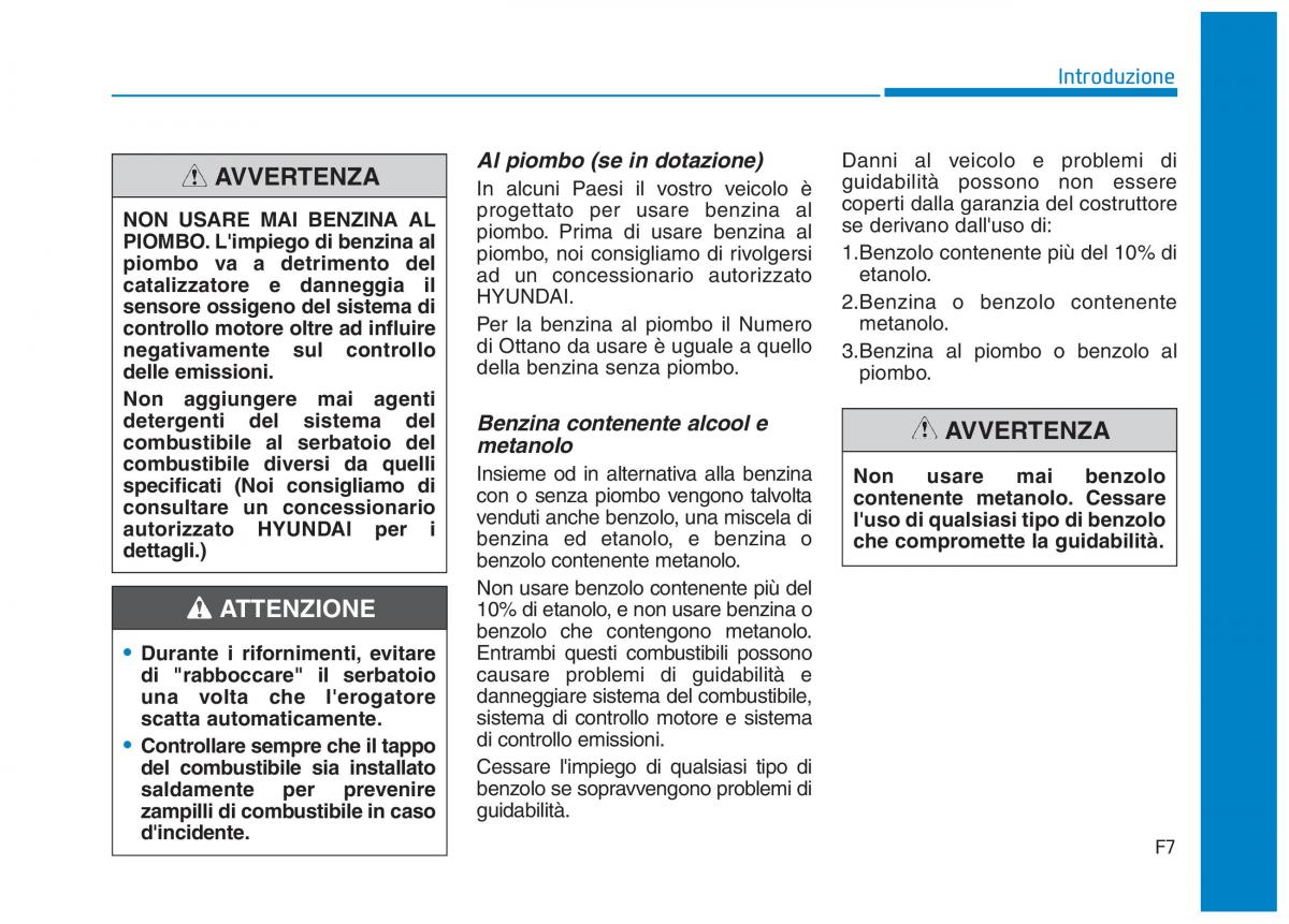 Hyundai Ioniq Hybrid manuale del proprietario / page 7