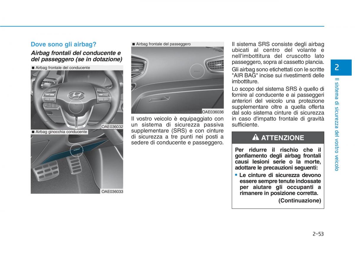 Hyundai Ioniq Hybrid manuale del proprietario / page 87