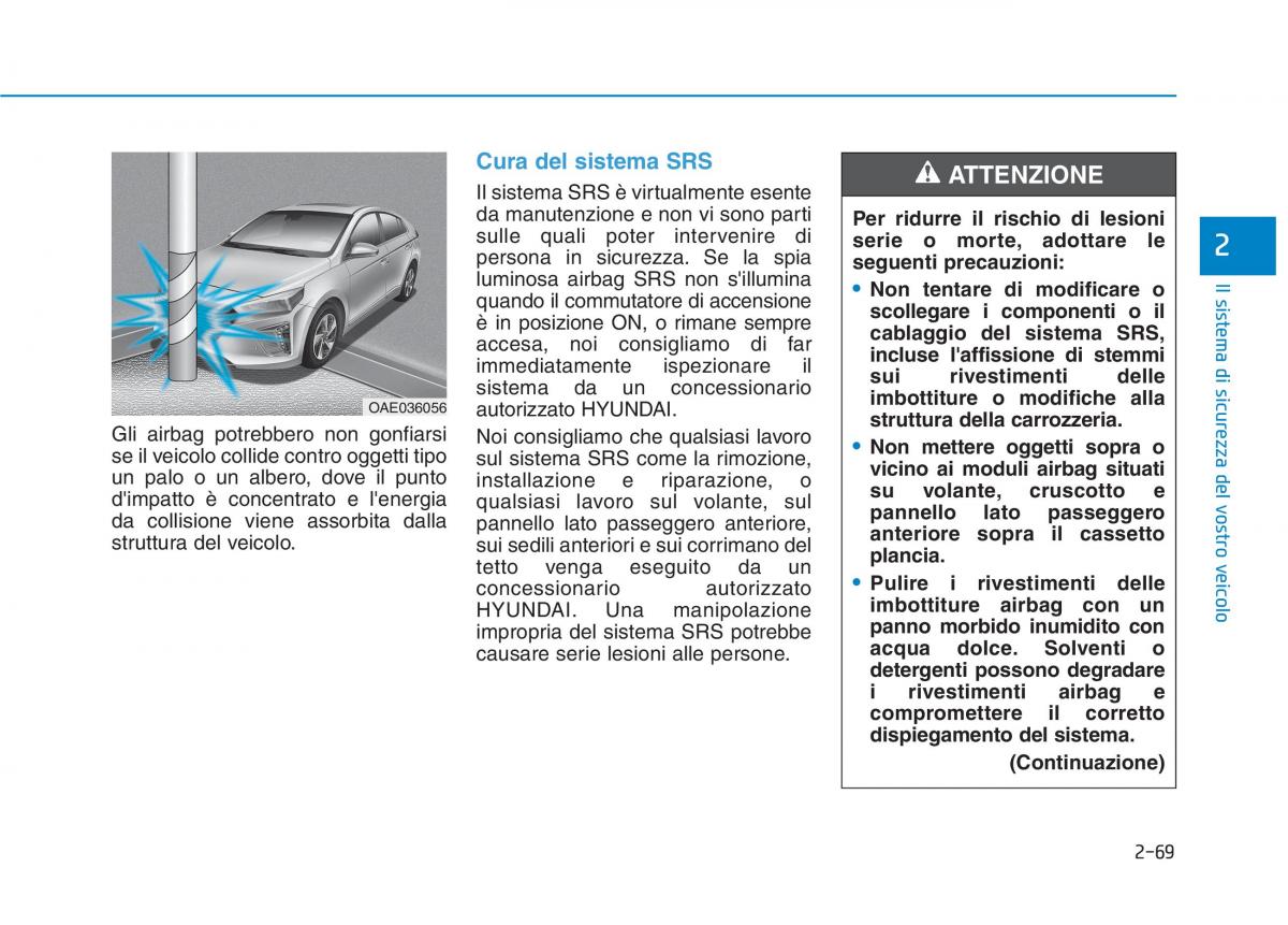 Hyundai Ioniq Hybrid manuale del proprietario / page 103