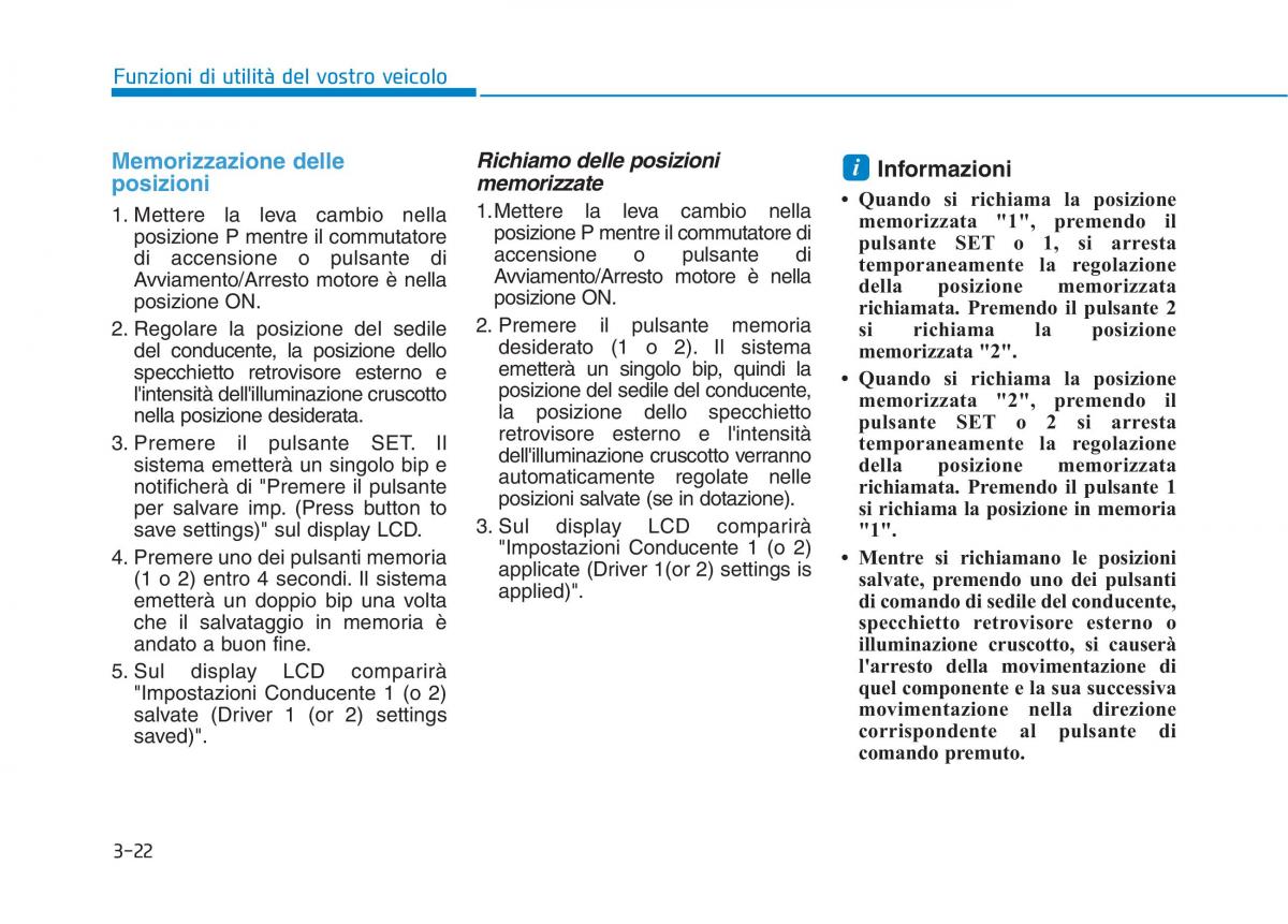 Hyundai Ioniq Hybrid manuale del proprietario / page 127