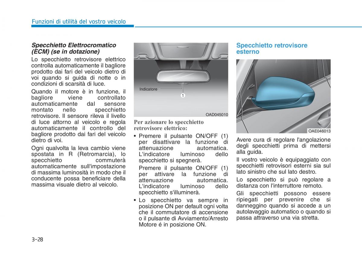 Hyundai Ioniq Hybrid manuale del proprietario / page 133