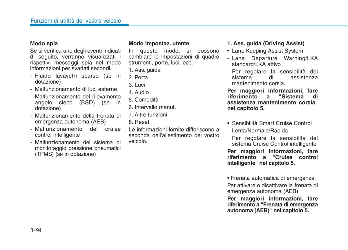 Hyundai Ioniq Hybrid manuale del proprietario / page 199