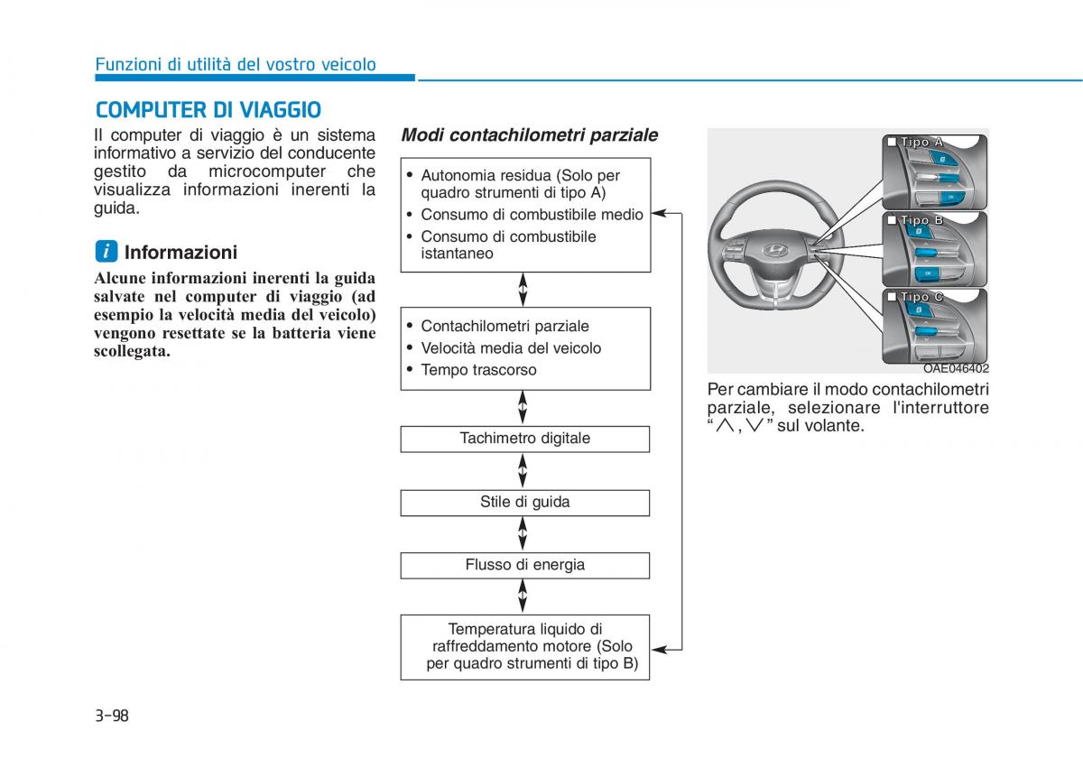 Hyundai Ioniq Hybrid manuale del proprietario / page 203