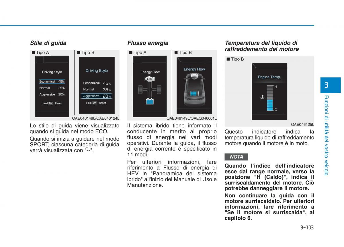 Hyundai Ioniq Hybrid manuale del proprietario / page 208