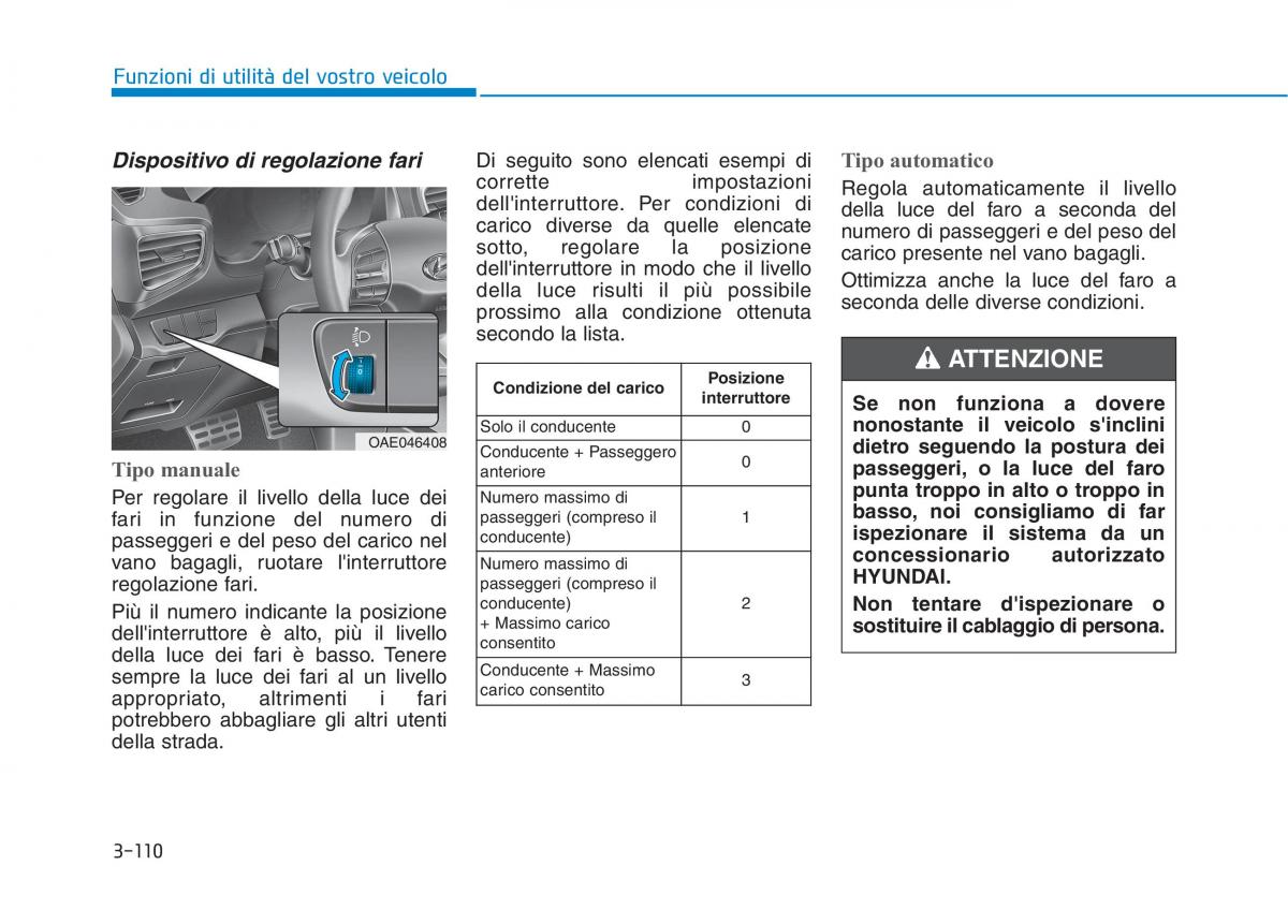 Hyundai Ioniq Hybrid manuale del proprietario / page 215