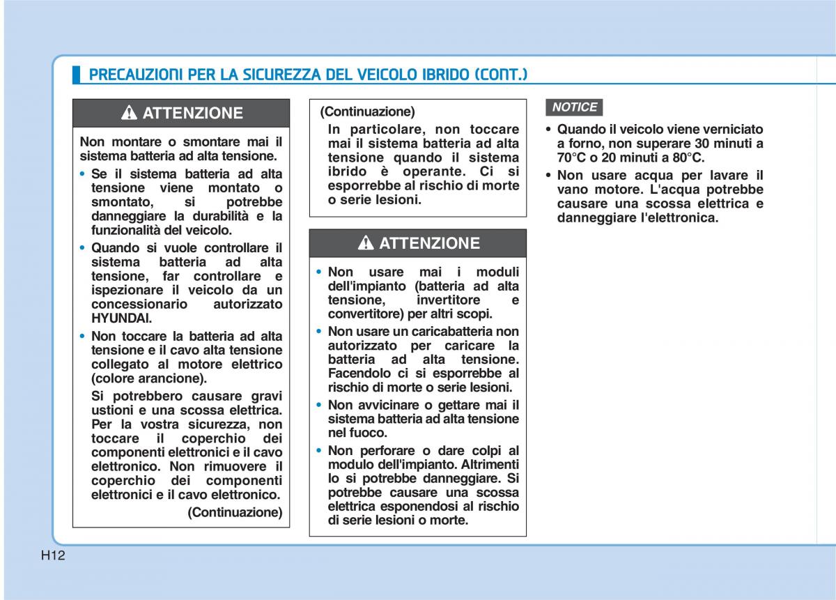 Hyundai Ioniq Hybrid manuale del proprietario / page 23