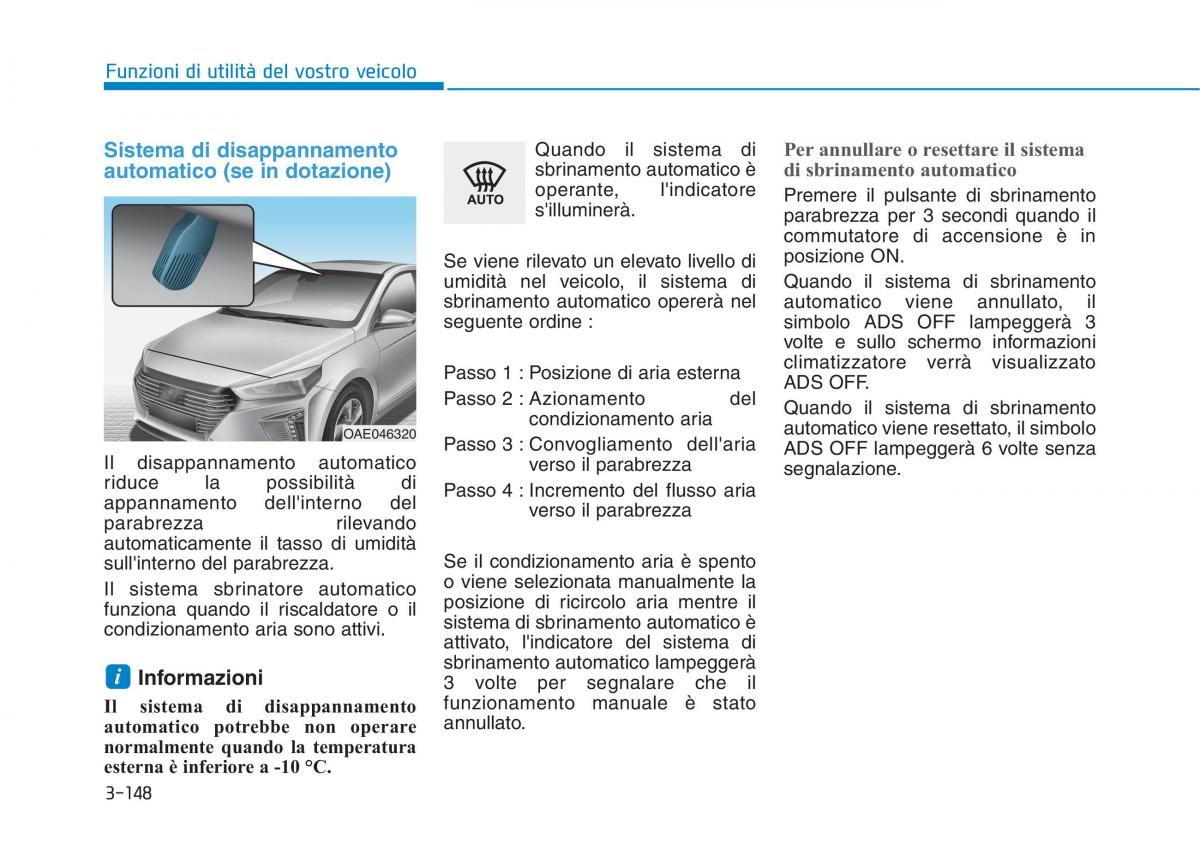 Hyundai Ioniq Hybrid manuale del proprietario / page 253