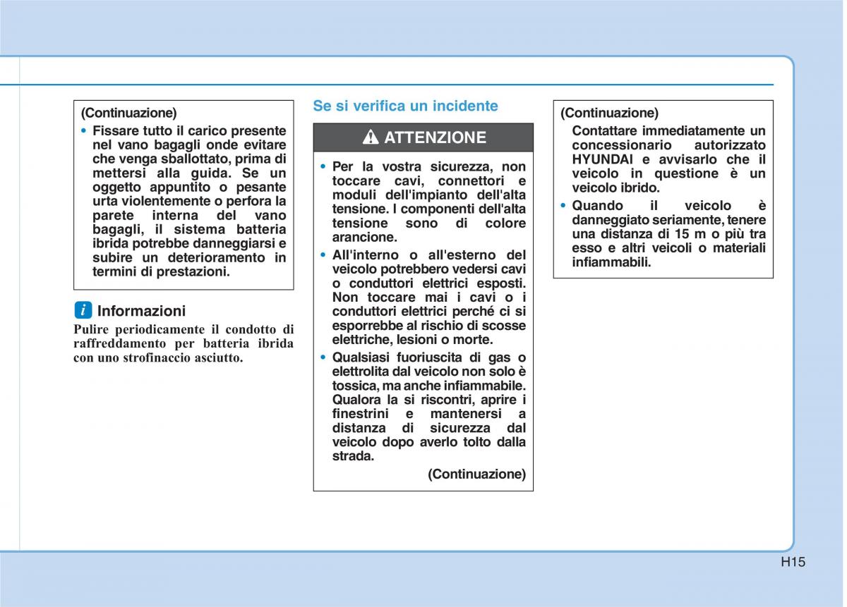 Hyundai Ioniq Hybrid manuale del proprietario / page 26