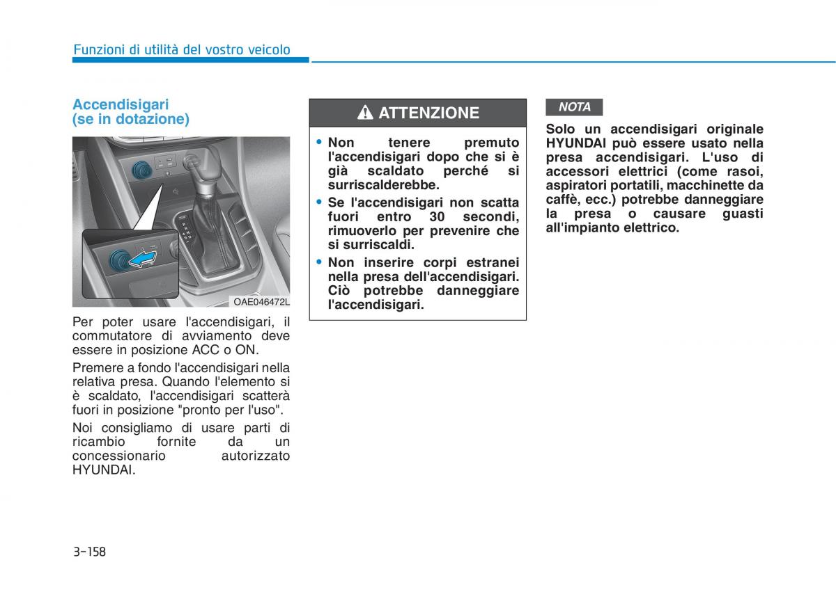 Hyundai Ioniq Hybrid manuale del proprietario / page 263