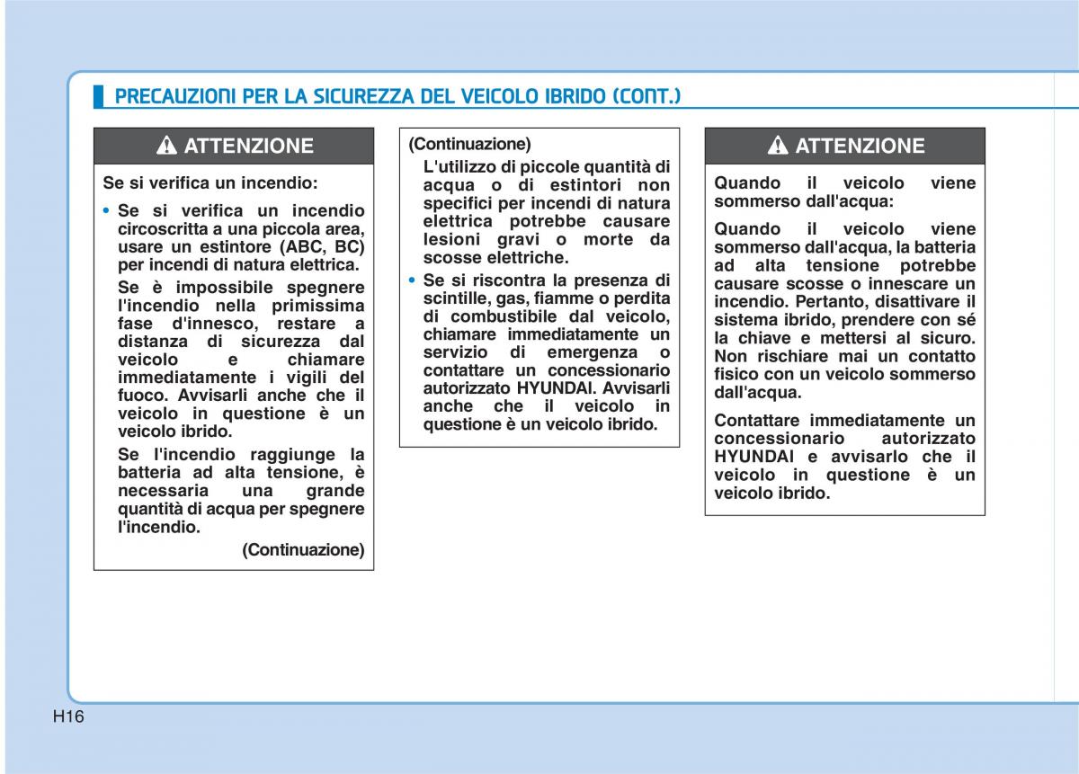 Hyundai Ioniq Hybrid manuale del proprietario / page 27