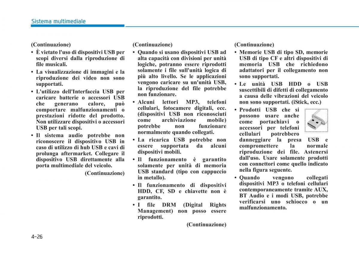 Hyundai Ioniq Hybrid manuale del proprietario / page 292