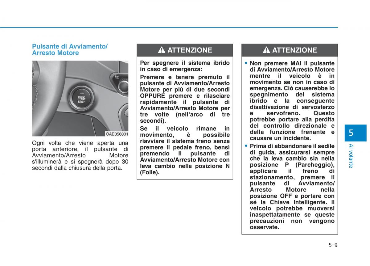 Hyundai Ioniq Hybrid manuale del proprietario / page 325