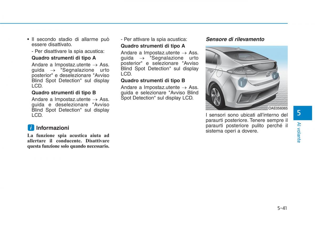 Hyundai Ioniq Hybrid manuale del proprietario / page 357