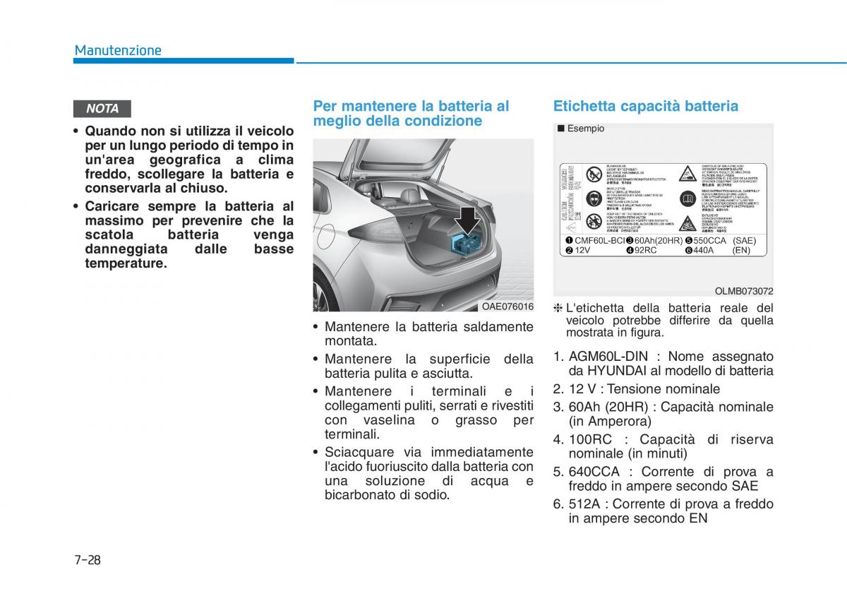 Hyundai Ioniq Hybrid manuale del proprietario / page 488