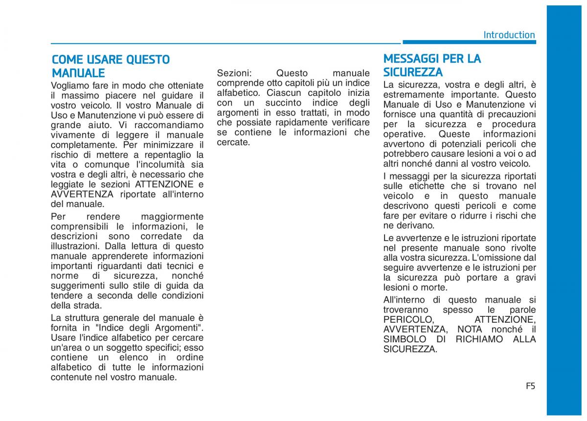 Hyundai Ioniq Hybrid manuale del proprietario / page 5