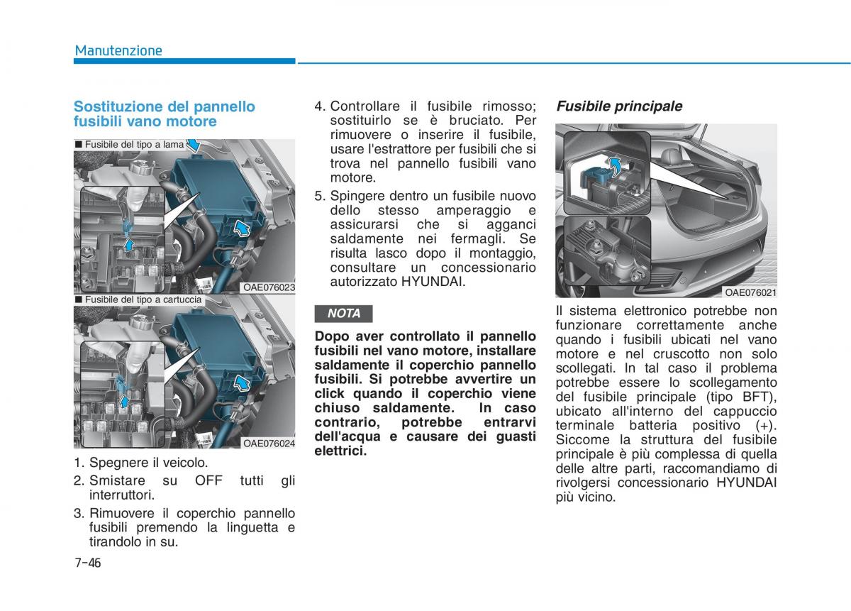 Hyundai Ioniq Hybrid manuale del proprietario / page 506