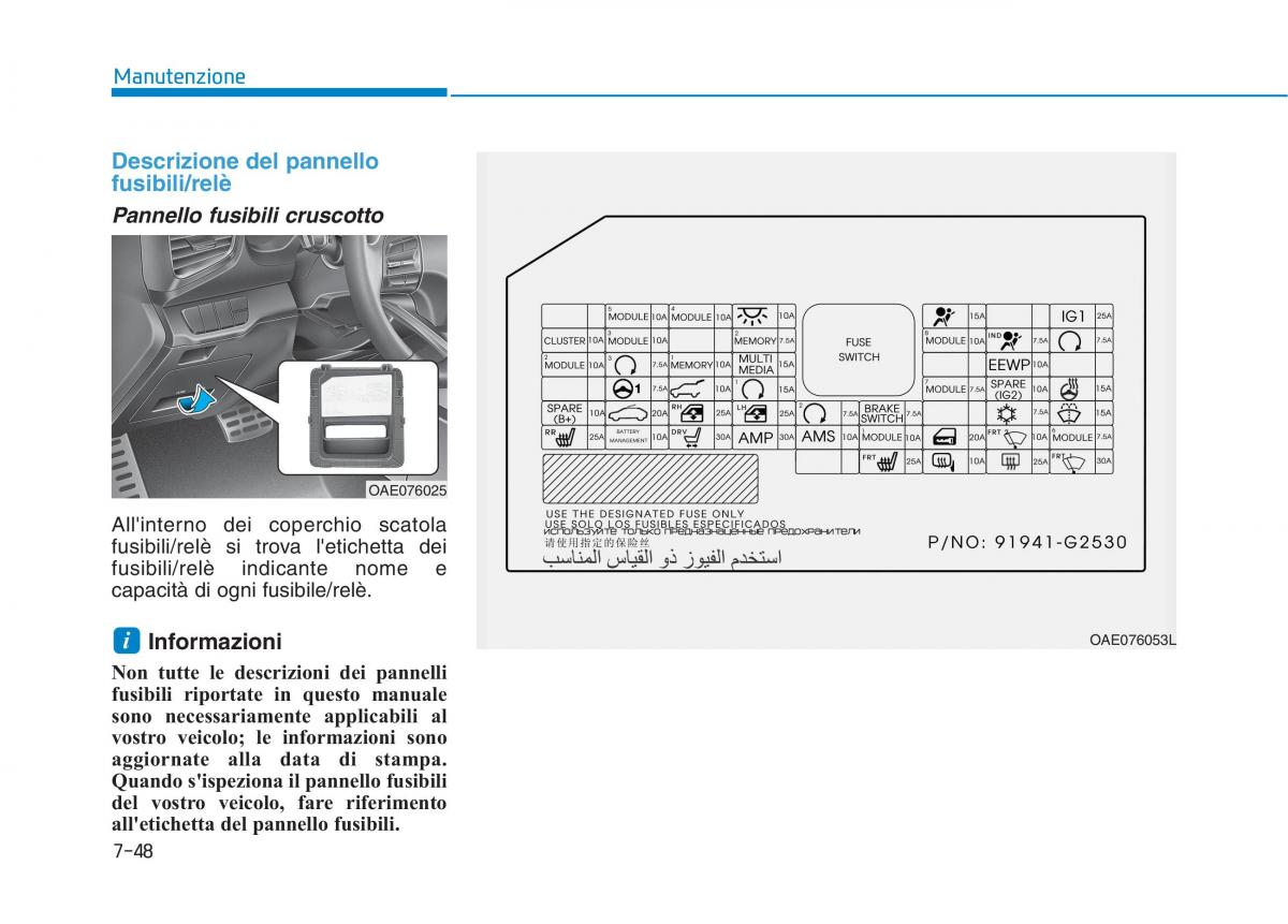 Hyundai Ioniq Hybrid manuale del proprietario / page 508