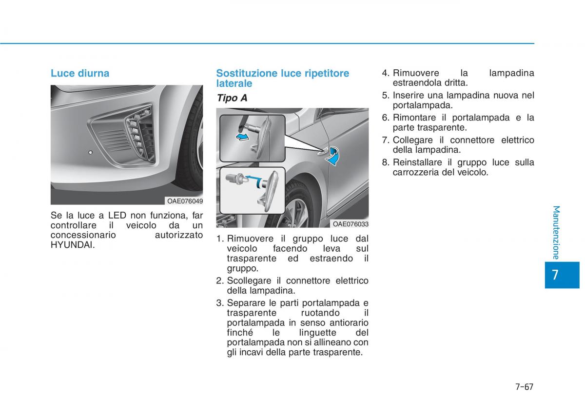 Hyundai Ioniq Hybrid manuale del proprietario / page 527