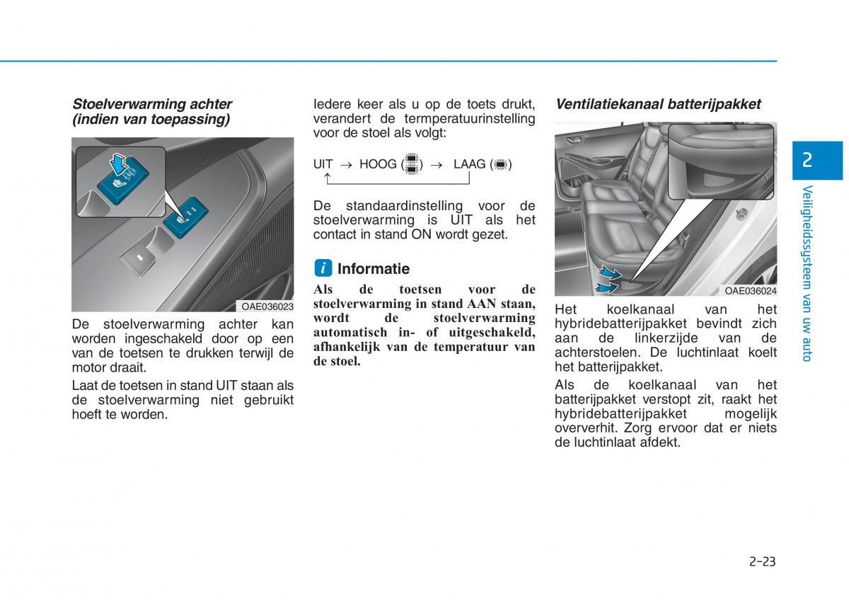 Hyundai Ioniq Hybrid handleiding / page 57