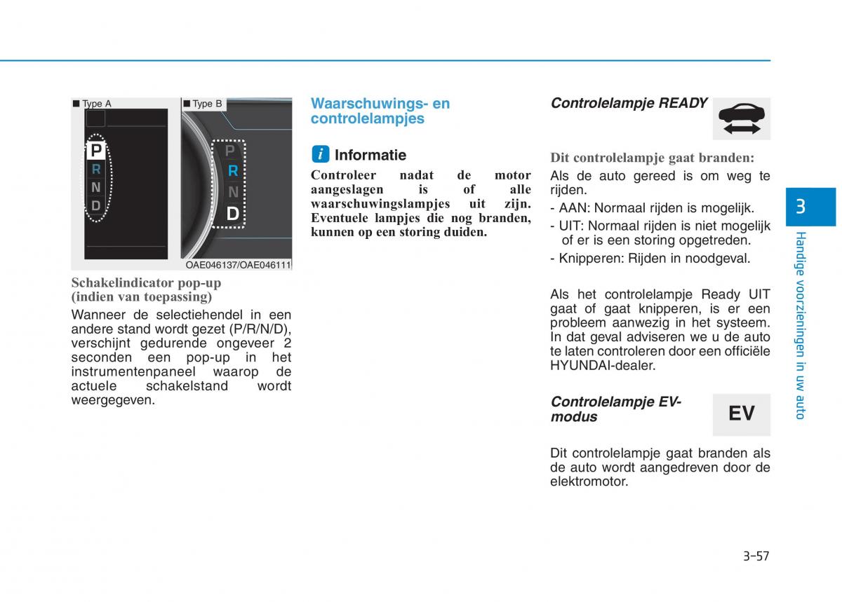 Hyundai Ioniq Hybrid handleiding / page 163