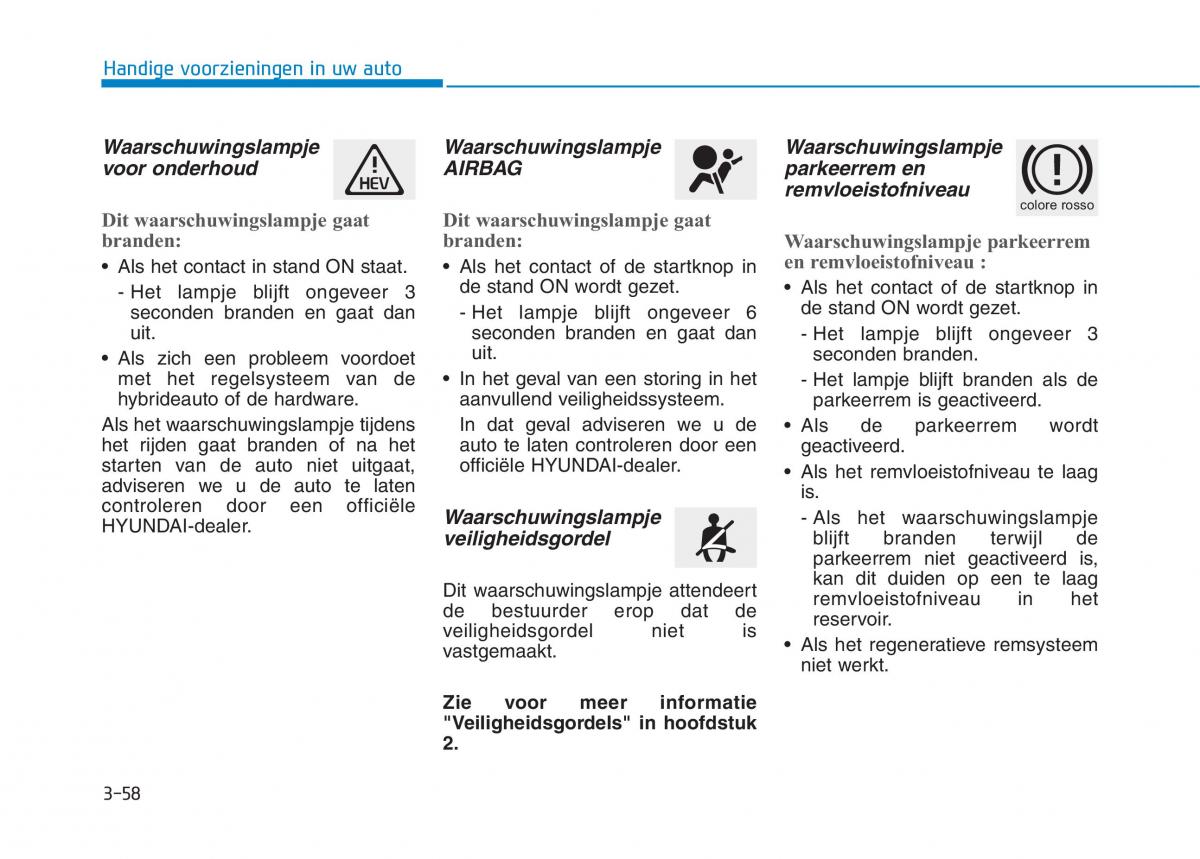 Hyundai Ioniq Hybrid handleiding / page 164