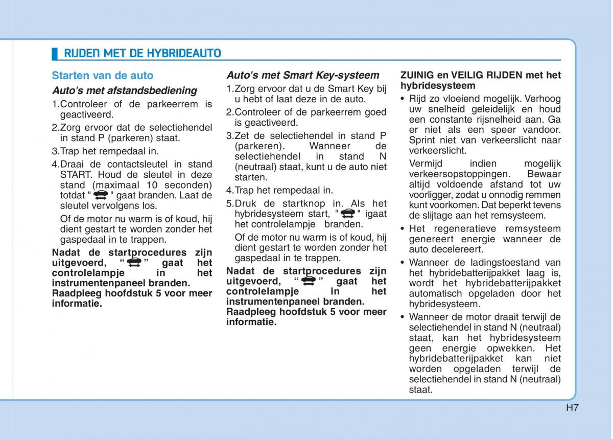 Hyundai Ioniq Hybrid handleiding / page 18